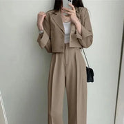 Château Cropped Blazer Set