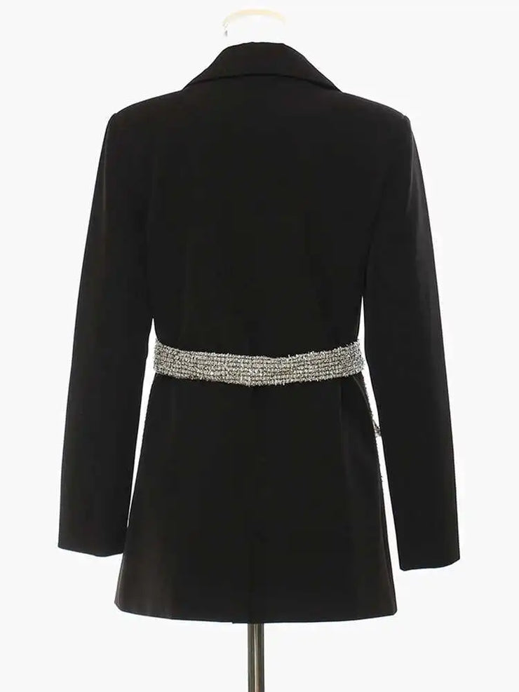 Riviera Tweed-Belted Blazer