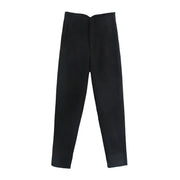 Autumn Trouser Suits High Waisted Office Casual Woman Pants