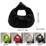 Luna Puff Ruched Half-Moon Shoulder Bag