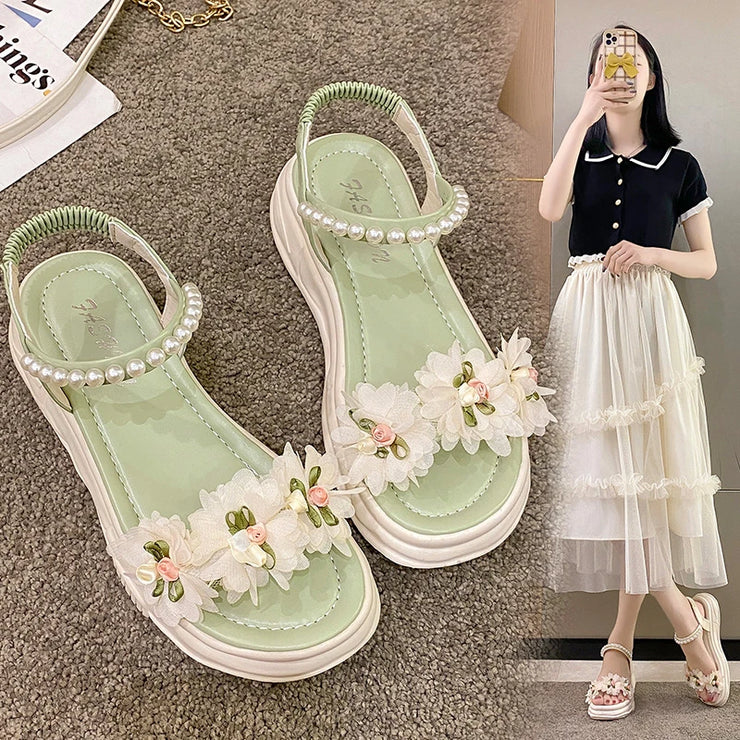 Blossom Pearl Garden Sandals