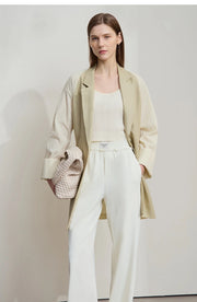 Solene Linen-Blend Textured Blazer