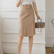 Cambridge Contour Belted Pencil Skirt