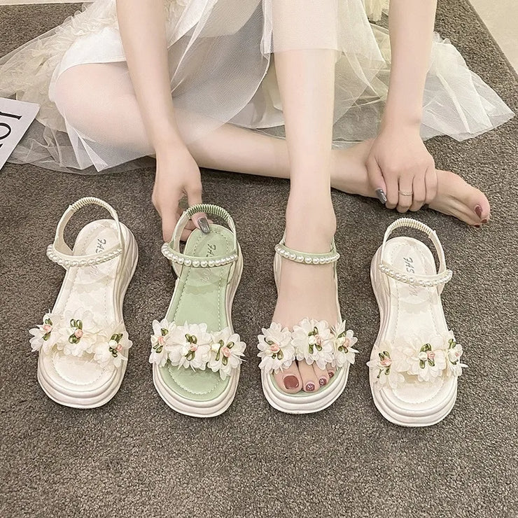 Blossom Pearl Garden Sandals