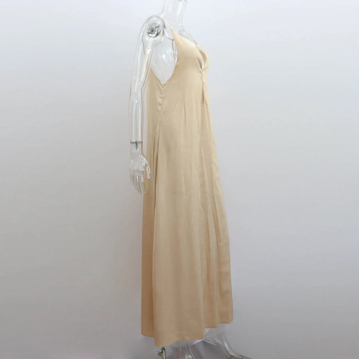 Chic Open Back Maxi Dress for Summer