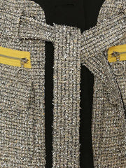 Riviera Tweed-Belted Blazer