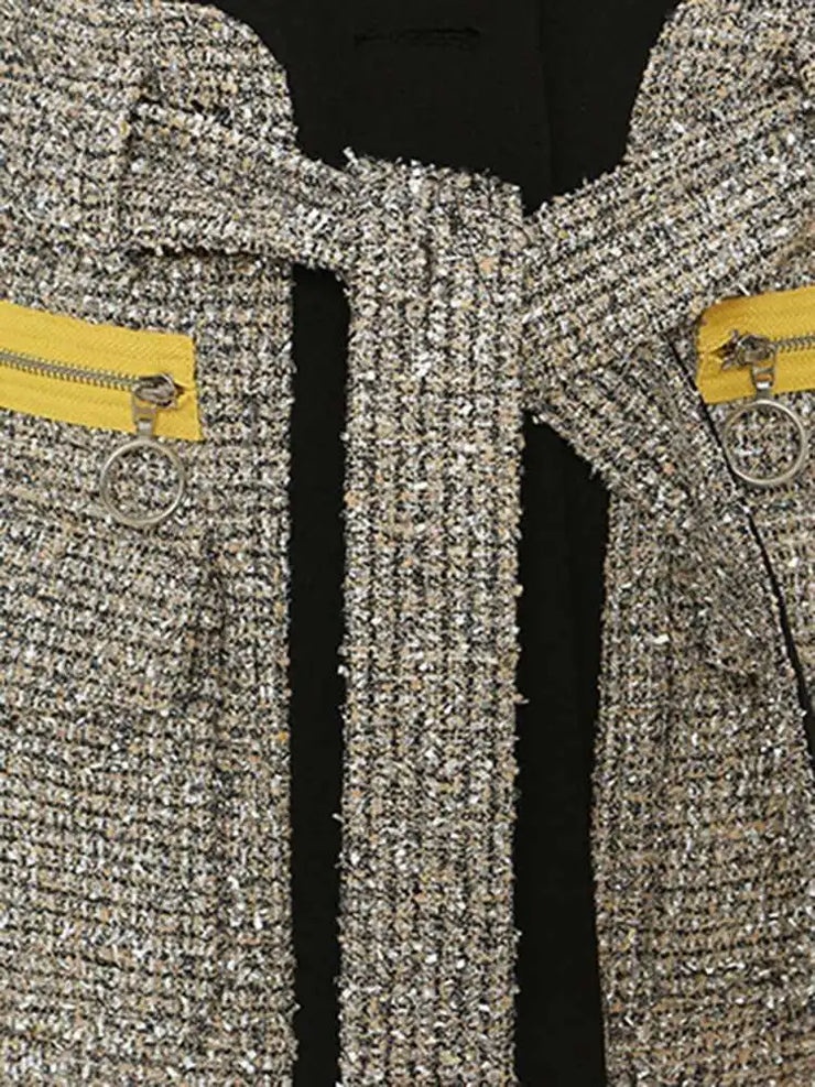 Riviera Tweed-Belted Blazer