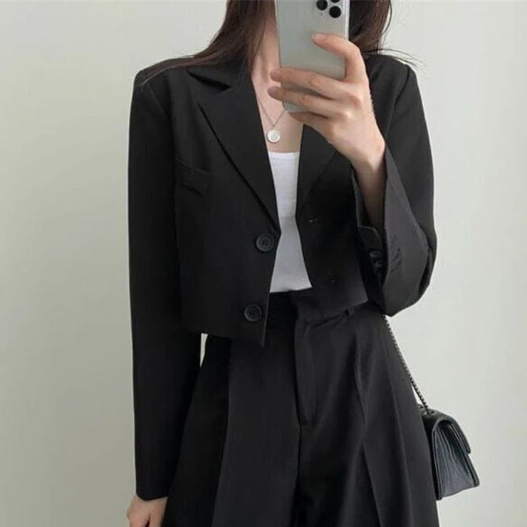 Château Cropped Blazer Set