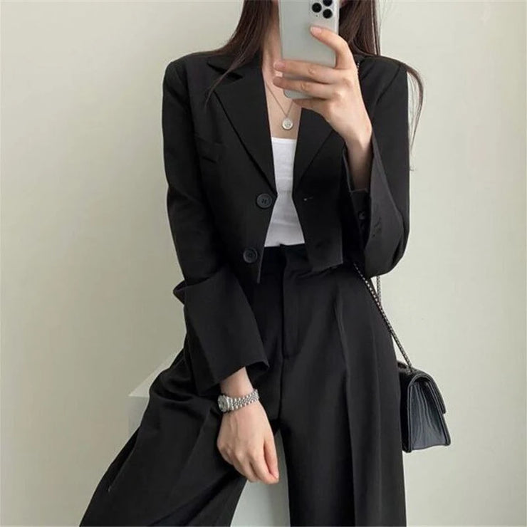 Château Cropped Blazer Set