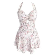 Women One-piece Beach Wear Swimsuit Beach High Waist Dress