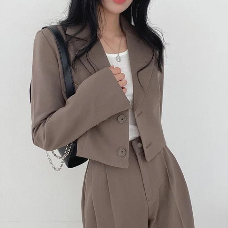 Château Cropped Blazer Set