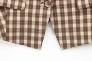 Heritage Checkered Vest & Skirt Co-Ord Set