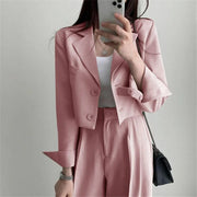 Château Cropped Blazer Set