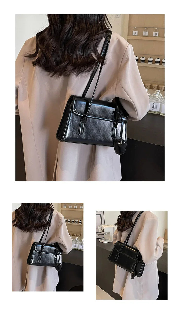 New High Sense Women Versatile Autumn and Winter Portable Shoulder Bag