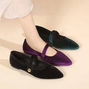 Velvet Muse Pointed Mary Janes