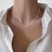 Lustra™ Minimalist Stainless Steel Sparkle Chain Necklace