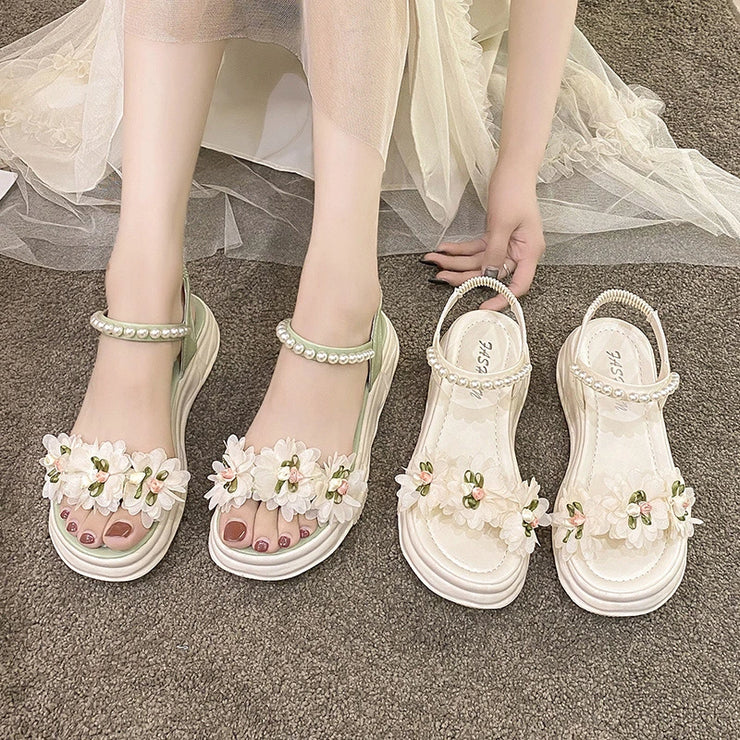 Blossom Pearl Garden Sandals