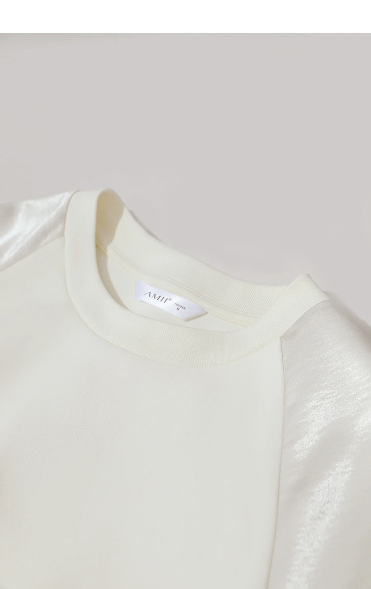 Amélie Satin Contrast Sweatshirt
