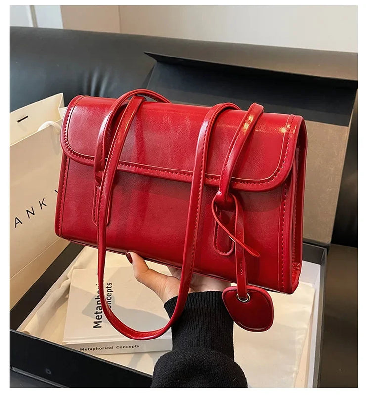 New High Sense Women Versatile Autumn and Winter Portable Shoulder Bag
