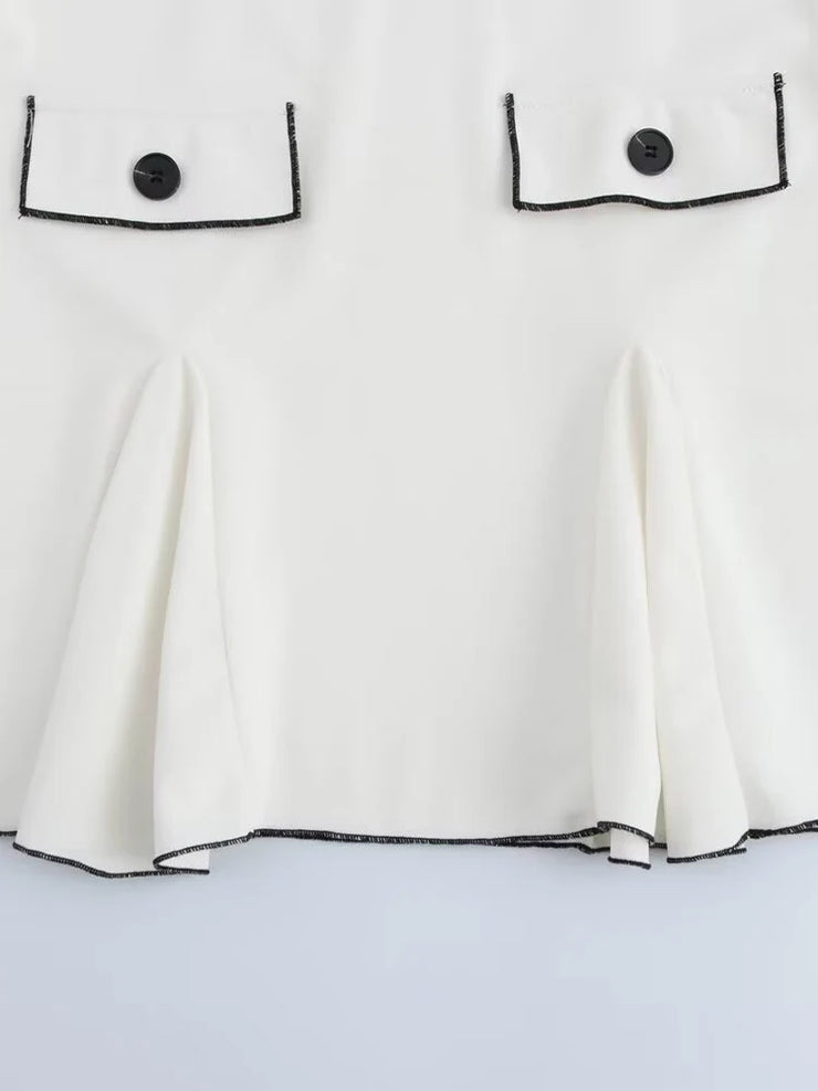 Mod Pocket Flare Mini Dress