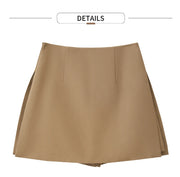 Minimalist Casual Shorts Skirts Women High Waist