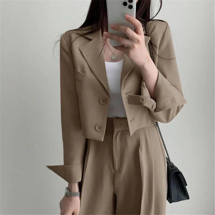 Château Cropped Blazer Set