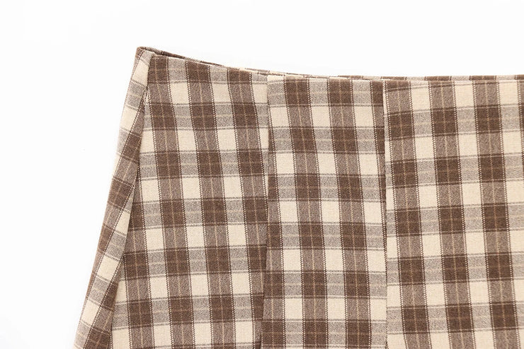 Heritage Checkered Vest & Skirt Co-Ord Set