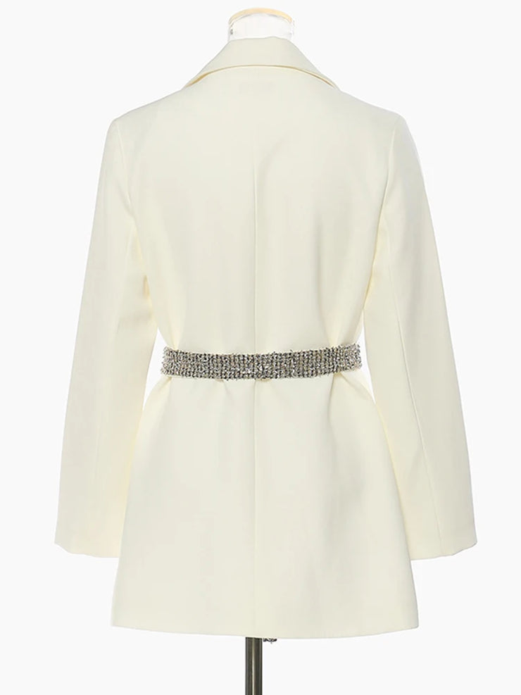 Riviera Tweed-Belted Blazer