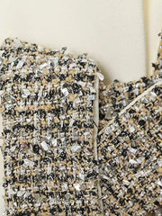Riviera Tweed-Belted Blazer