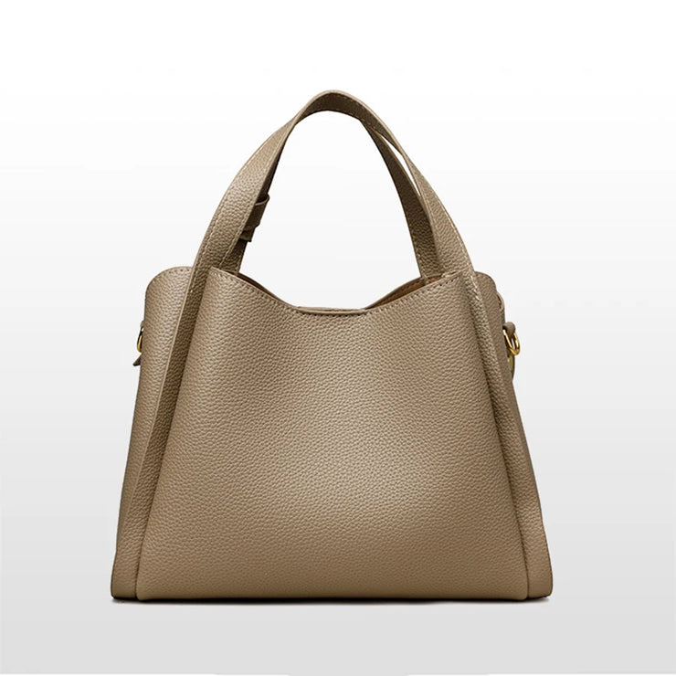 Aria Luxe Pebbled Bucket Bag