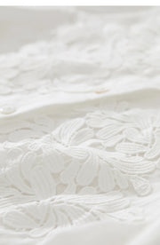 Magnolia Crest Embroidered Ramie Blouse