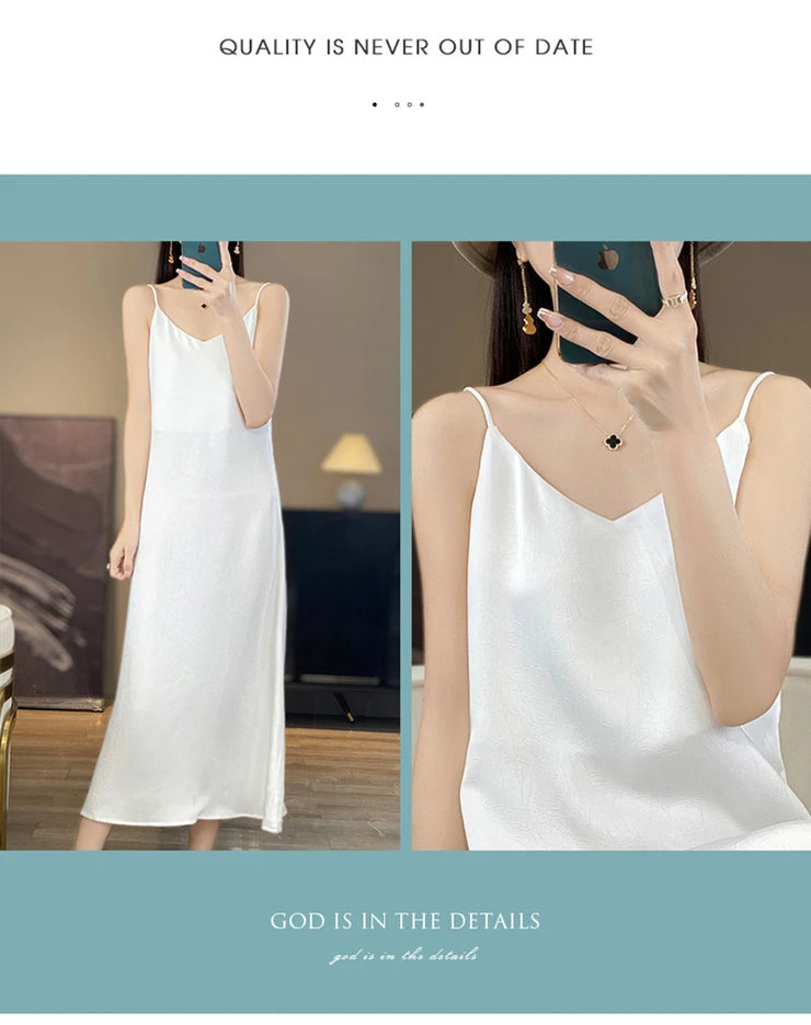 Celeste Satin Serenity Slip Dress
