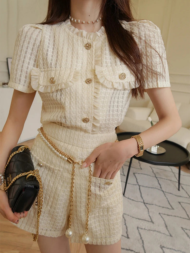 Chanel-inspired Two-Piece Set for Women