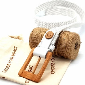 Luxury Women's Braided Cotton Wood Belt Yellowstone Brave 314