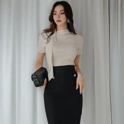 Sophisticated Two-Piece Knit Set - Spring/Summer