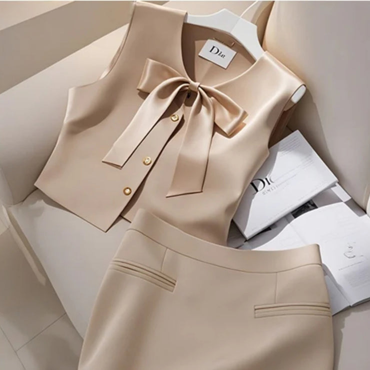 Parisian-inspired Two-Piece Summer Suit