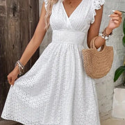 Summer Lace V-Neck Dress for Women